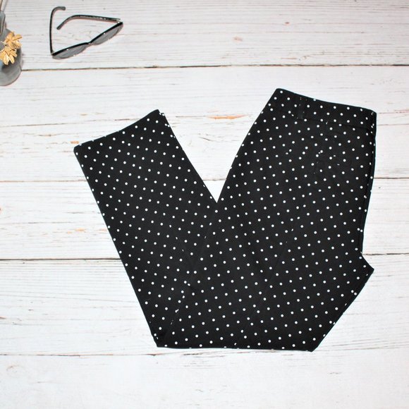 Elle Polka Dot Skinny Ankle Pants - Picture 7 of 13